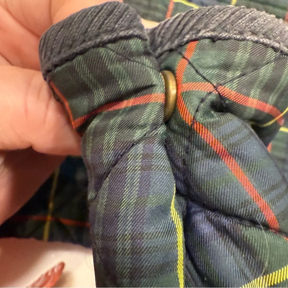 Ralph Lauren Jacket Youth Size L (12-14) Full Zip Tartan Plaid Quilted EUC RARE